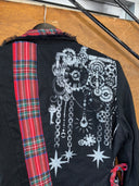 Steampunk in Scotland: Black and Red Tartan Jacket