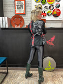 Steampunk in Scotland: Black and Red Tartan Jacket