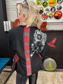 Steampunk in Scotland: Black and Red Tartan Jacket