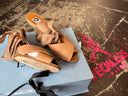 Lanvin Ballerina Grosgrain Ankle Wrap Flats - Designer Ballet Shoes Made in Spain