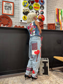 Vintage Boyfriend Jeans - Stars & Heart Details Relaxed Fit | Reckless Swagger