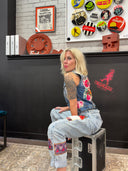 Vintage Boyfriend Jeans - Stars & Heart Details Relaxed Fit | Reckless Swagger