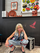 Vintage Boyfriend Jeans - Stars & Heart Details Relaxed Fit | Reckless Swagger