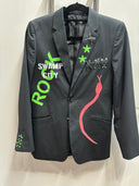 Black Widows Gothic Band Blazer - Dark Elegance Punk Rock Jacket