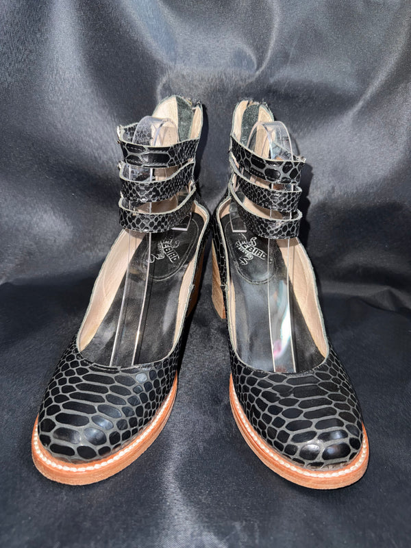 Free Bird Snakeskin Double Strap