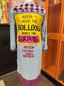 Long Chambray Dress Jacket Never Mind the Bullocks Punk Pin