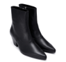 Grain Leather Black Winklepicker Boot