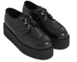 Platform Black Leather Creeper