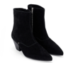 Grain Leather Black Winklepicker Boot