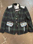 Tartan & Denim Steampunk Gears Skull