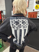 Army Knit "State of Independence" Overshirt - Military Punk Statement - Reckless Swagger