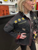 Army Knit "State of Independence" Overshirt - Military Punk Statement - Reckless Swagger