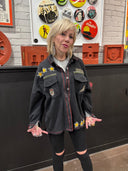 Army Knit "State of Independence" Overshirt - Military Punk Statement - Reckless Swagger