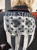 Army Knit "State of Independence" Overshirt - Military Punk Statement - Reckless Swagger