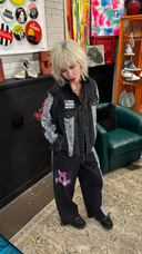 Black Denium No Future Snake Skin Suit - Reckless Swagger