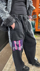 Black Denium No Future Snake Skin Suit - Reckless Swagger