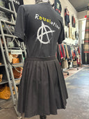 Black Houndstooth Halfmoon Skirt Authentic Tartan Black Houndstooth - Reckless Swagger