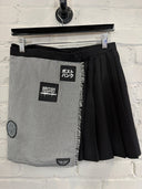 Black Houndstooth Halfmoon Skirt Authentic Tartan Black Houndstooth - Reckless Swagger