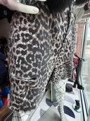 Black Leopard Studded Denim Set - Punk Rock Shorts & Jacket Two - Piece Suit - Reckless Swagger