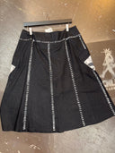 Black Linen 1981 Special Collection Vintage Punk Skirt - Reckless Swagger