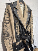 Black Lthr Painted Stud - Reckless Swagger