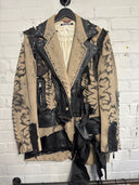 Black Lthr Painted Stud - Reckless Swagger