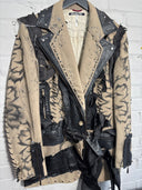 Black Lthr Painted Stud - Reckless Swagger