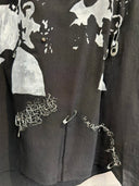 Black Painted Silk Punk Top - Reckless Swagger