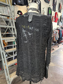 Black Punk Zipper Lthr Patch - Reckless Swagger