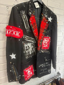 Black & red Punk Blazer - Reckless Swagger