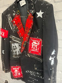 Black & red Punk Blazer - Reckless Swagger