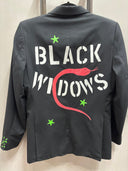 Black Widows Gothic Band Blazer - Dark Elegance Punk Rock Jacket - Reckless Swagger