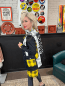 Black Yellow Tartan Suit Punks Not Dead - Reckless Swagger