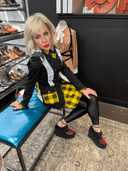 Black Yellow Tartan Suit Punks Not Dead - Reckless Swagger