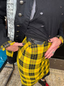 Black Yellow Tartan Suit Punks Not Dead - Reckless Swagger
