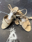 Brian Atwood Ankle Wrap Sandals - Reckless Swagger