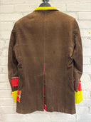 Brown Corduroy Campus Jacket - Reckless Swagger