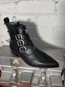 Butz Boot Winklepicker 3-buckle Leather - Reckless Swagger