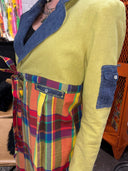 Chambray Linen Rainbow Top with Putter Buttons - Versatile & Breathable - Reckless Swagger