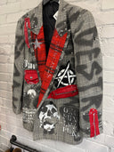 Check Pattern Punk Blazer - Reckless Swagger