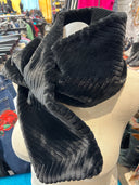 Chevron Faux Fur Punk Scarf - Luxe Slit Style Statement Piece - Reckless Swagger
