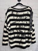 Crucifix B/W Striped Buckle - Reckless Swagger