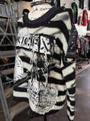 Crucifix B/W Striped Buckle - Reckless Swagger