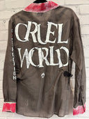 "Cruel World" Semi-Sheer Punk Overshirt - Reckless Swagger