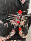 David Bowie Rebel Rebel Embellished Jacket - Upcycled Deconstructed Design - Reckless Swagger