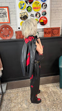 David Bowie Ziggy Faux Leather Vest + Pants Suit with Lightning Bolt & Star Patches | One of a Kind - Reckless Swagger