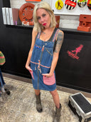 Denim Apron Jumper - Vintage Style Overall Statement Piece - Reckless Swagger