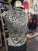 Destroy Leopard SS Top Zip Punk - Reckless Swagger