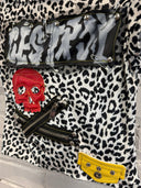 Destroy Leopard SS Top Zip Punk - Reckless Swagger
