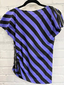 Diagonal Purple Skull Blouse Top - Reckless Swagger